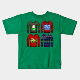 Christmas Ugly Sweater Kids T-Shirt